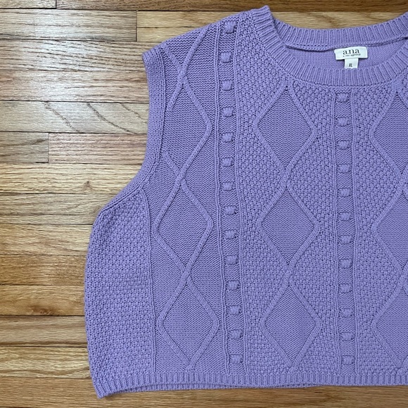 Lavender Sweater Vest - Picture 2 of 11